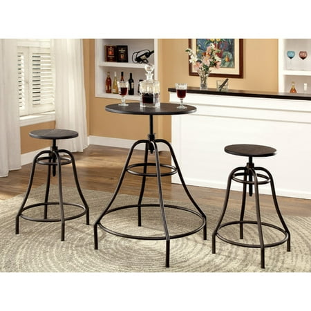 Hokku Designs Marlett 3 Piece Adjustable Height Pub Table Set Walmart.com Hokku Designs Marlett 3 Piece Adjustable Height Pub Table Set Walmart.com